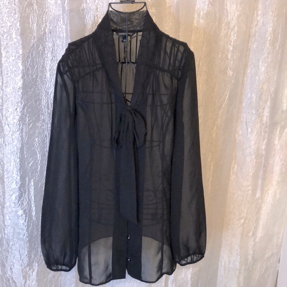 BANANA REPUBLIC sheer blouse